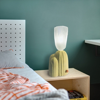 Creatieve groene cactus tafellamp