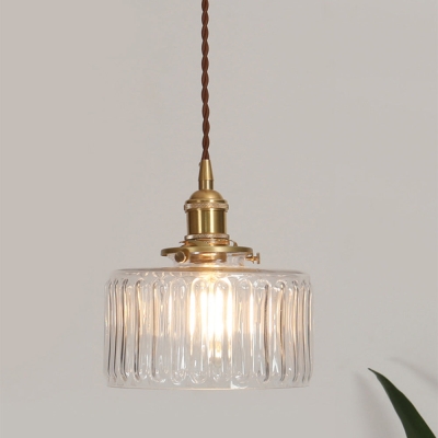 Nordic Retro 1 Light Glass Pendant Light