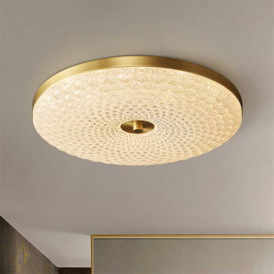Modern Crystal Ceiling Light LED Creative Copper Ceiling Lamp