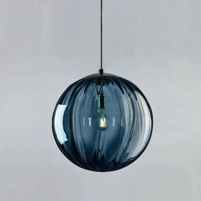 Moderne eenvoudige ronde glazen hanglamp
