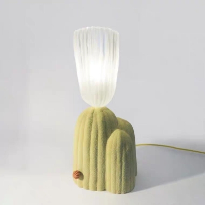 Creatieve groene cactus tafellamp