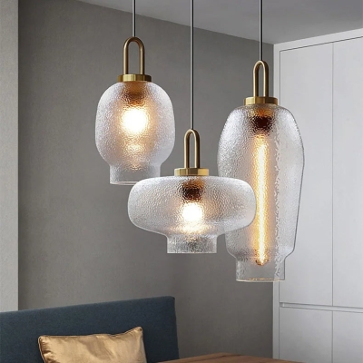Helder matglazen hanglamp voor keuken