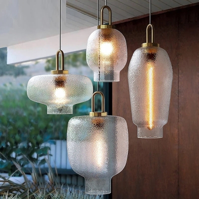 Helder matglazen hanglamp voor keuken