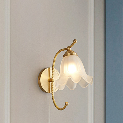 French Living Room Retro Glass Wall Lights