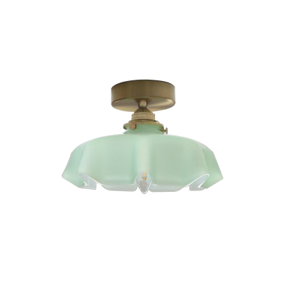 Franse glazen lampenkap keukeneiland plafondlamp
