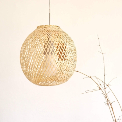 Suspension ronde moderne en forme de panier pour salon