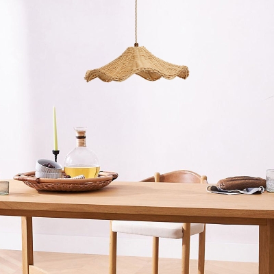 Boho rieten rotan boerderij hanglamp